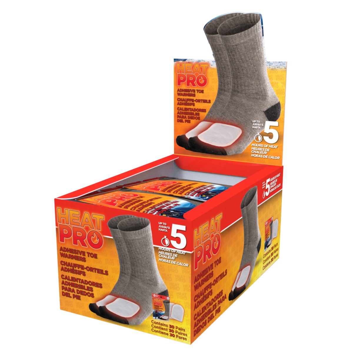 Heat Pro Toe Warmers, 60-pairs - Retail $10