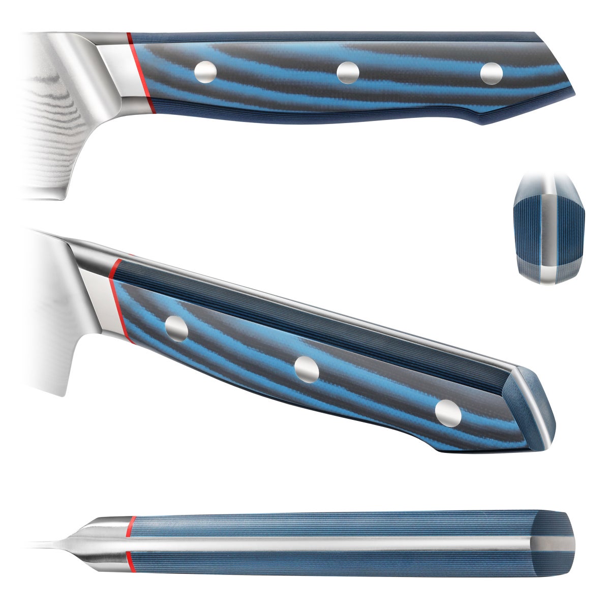 NEW - Cangshan Seagull Series X-7 Damascus Steel 12-piece Knife Block Set