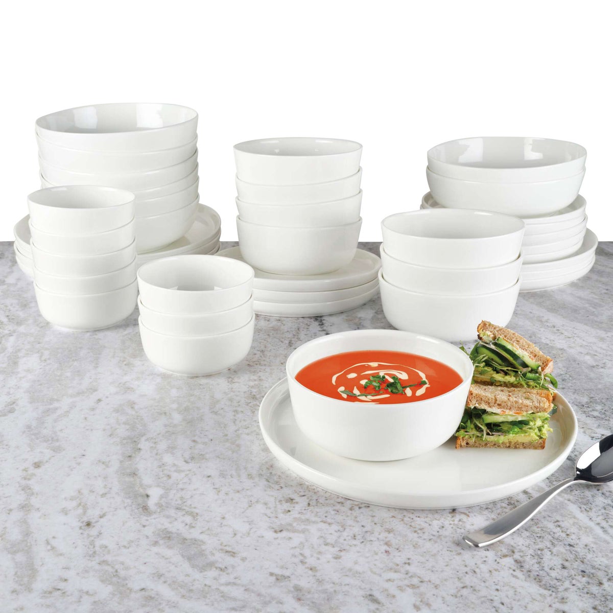 NEW - Mikasa Samantha 40-piece Bone China Dinnerware Set