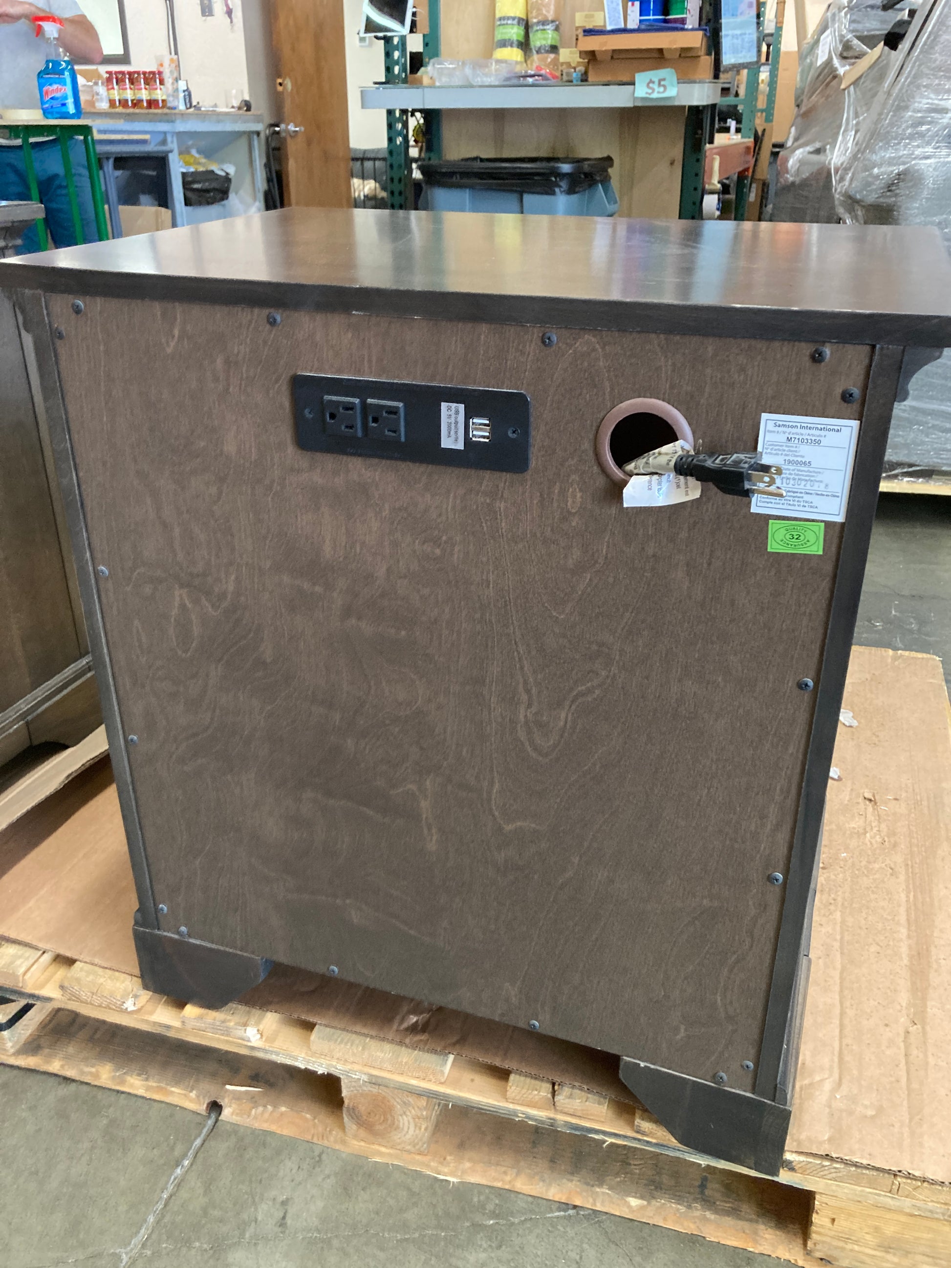 Costco - Universal Broadmoore Nightstand with Power - Retail $219 Default Title