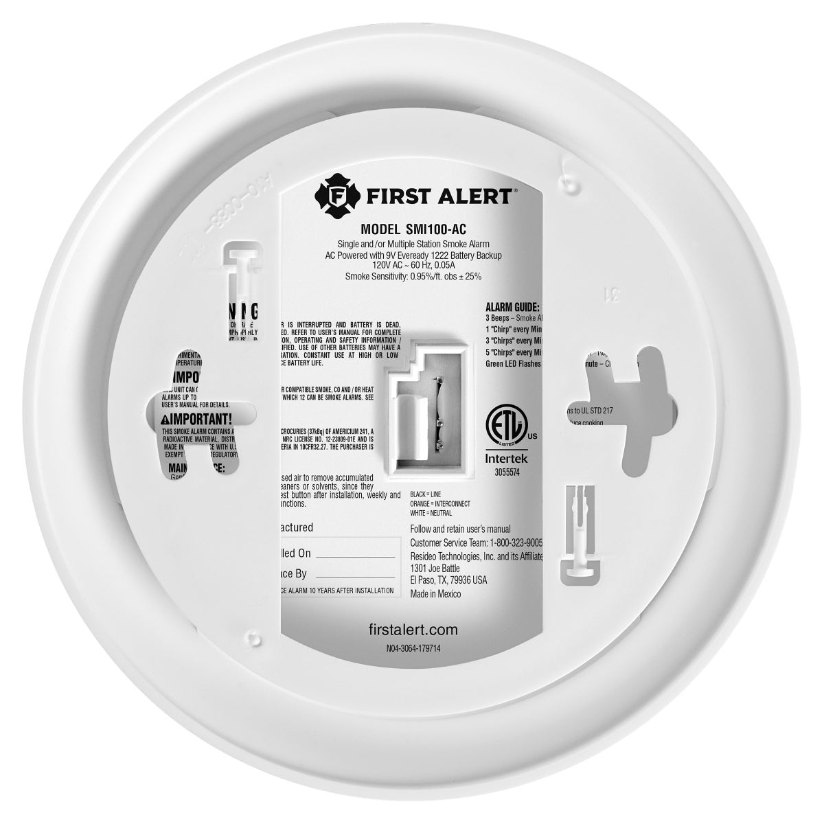 First Alert Advanced Precision Detection Smoke Alarm, 4-pack - Retail $80