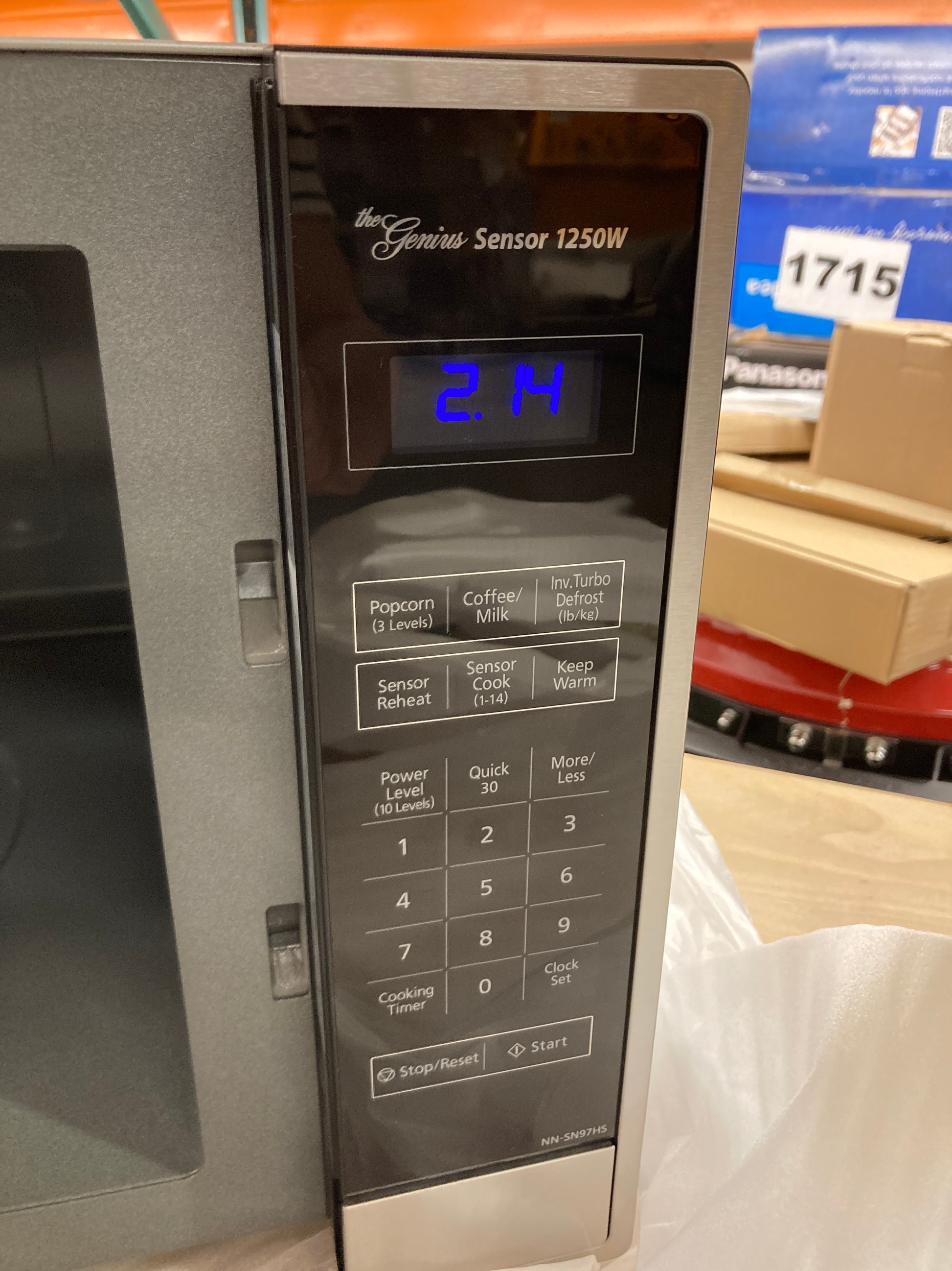 Panasonic Family Size 2.2CuFt Countertop Microwave Oven with Cyclonic Inverter Technology NN-SN97HS Default Title