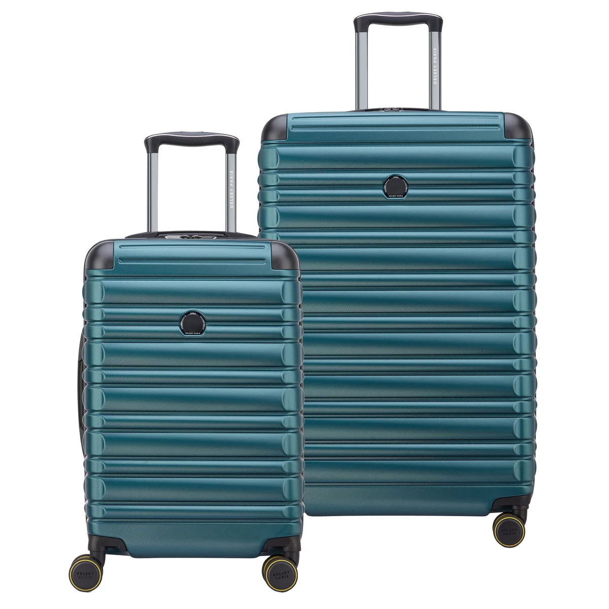 NEW - Delsey Paris Green Hardside Luggage Set