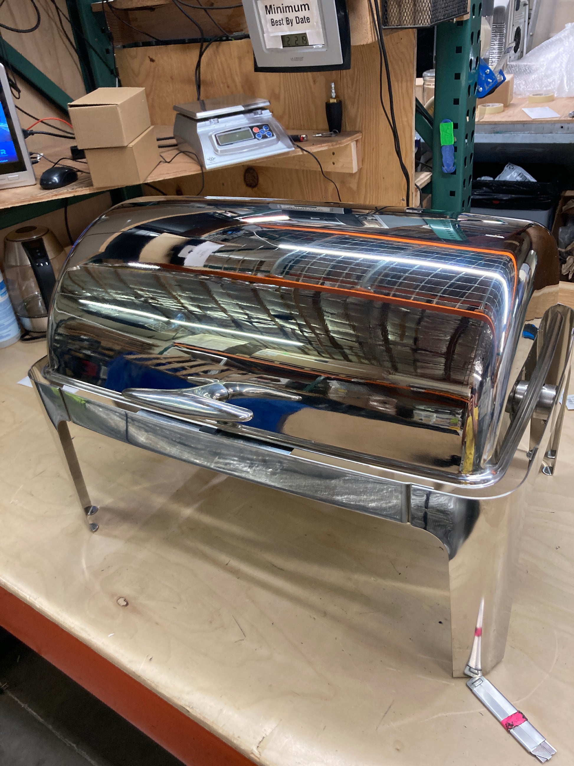 Costco - Winco Madison 8 Quart Full-Size Roll Top Chafer - Retail $109 Default Title