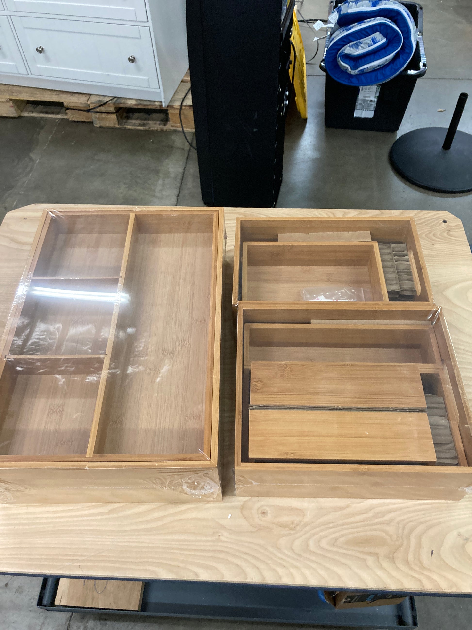 Costco - Seville Classics 9-piece Bamboo Organizer Starter Set - Retail $59 Default Title