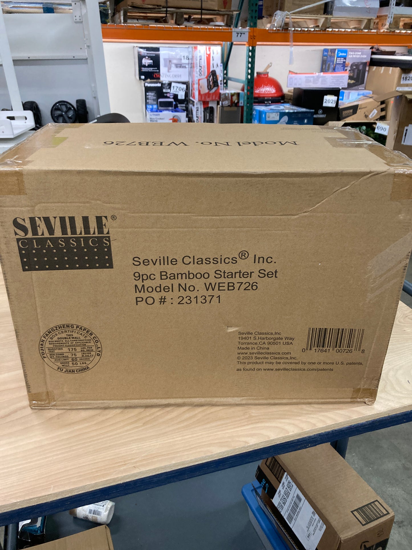 Costco - Seville Classics 9-piece Bamboo Organizer Starter Set - Retail $59 Default Title