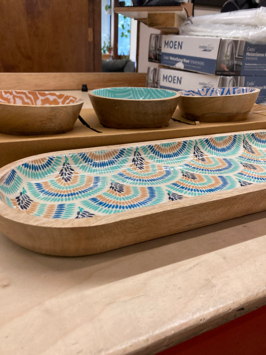 Costco - 4 Piece Bowls and Tray Set - Retail $24 Default Title