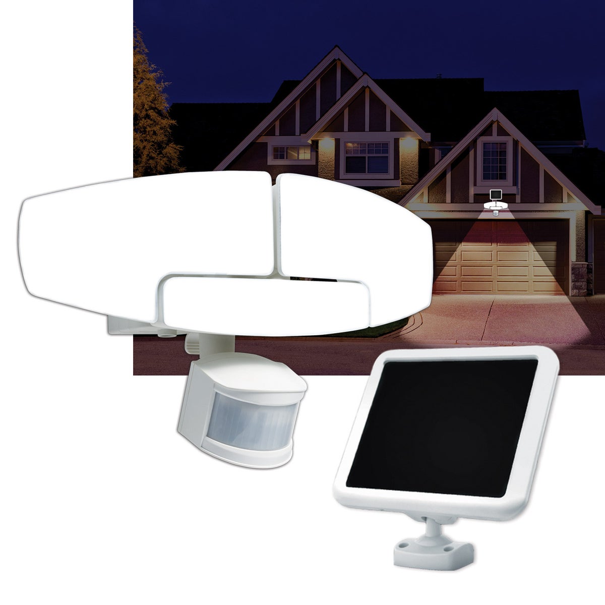 Sunforce Solar Motion Security Light, 2000 Lumens