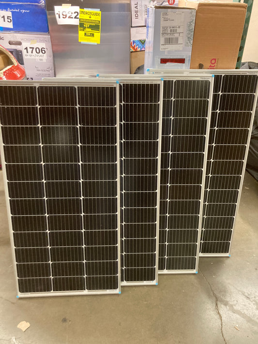 Renogy 400 Watt 12 Volt Premium 4 Pcs 100W Panel+40A MPPT Charge Controller+ Bluetooth Module Fuse+ Mounting Z Brackets+Adaptor Kit +Tray Cables Set, 400W, Grid 12V Solar Power System Default Title