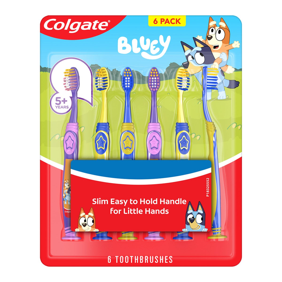 NEW - Colgate Bluey Toothbrush, 6-count