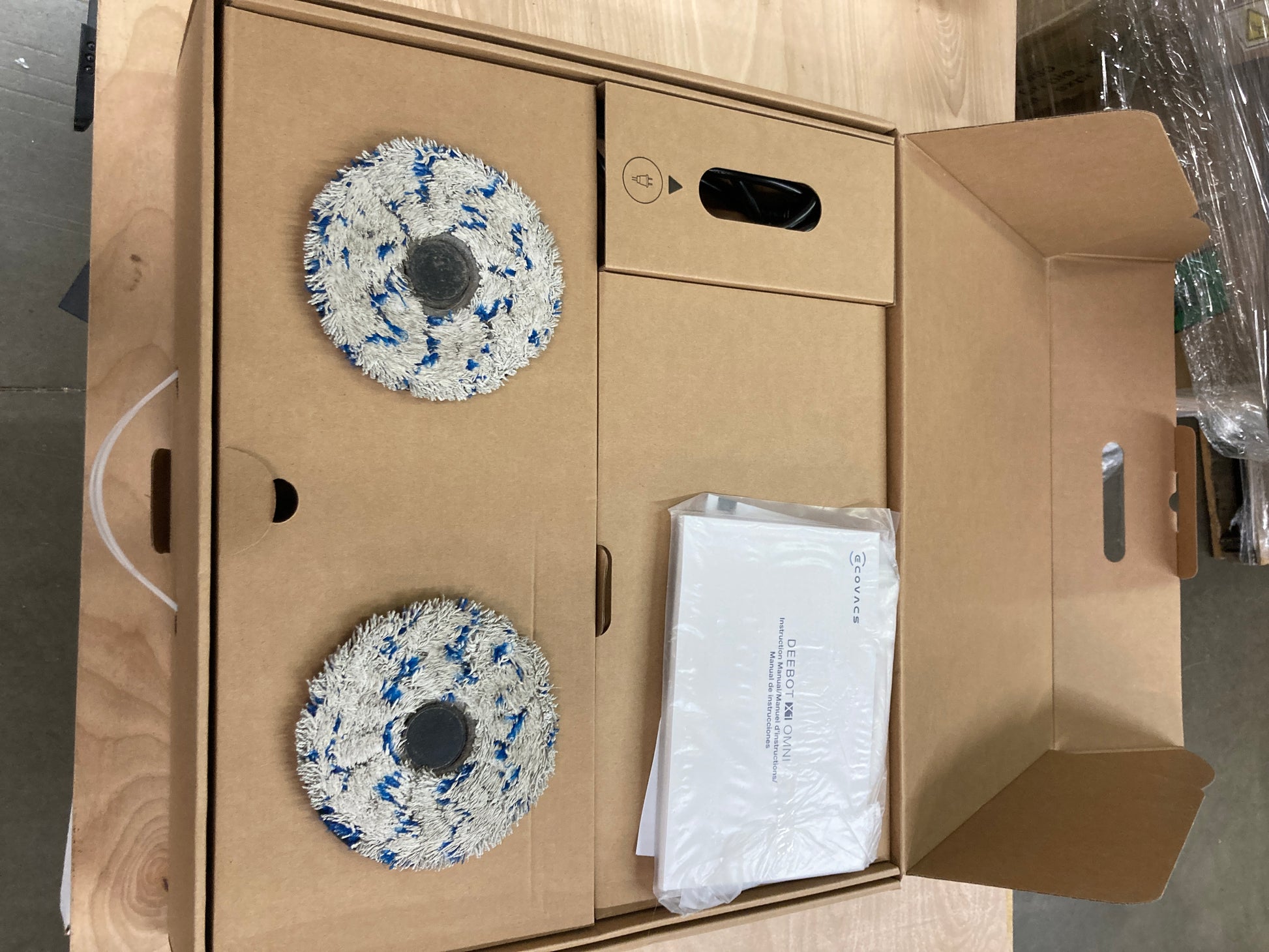 ECOVACS DEEBOT X1 Omni Robot Vacuum and Mop Combo with Self-Emptying, Auto-Wash, Auto-Refill and Auto-Hot Air Drying, 5000Pa Suction, AIVI 3D Obstacle Avoidance, Built-in YIKO Voice Assistant, Black Default Title