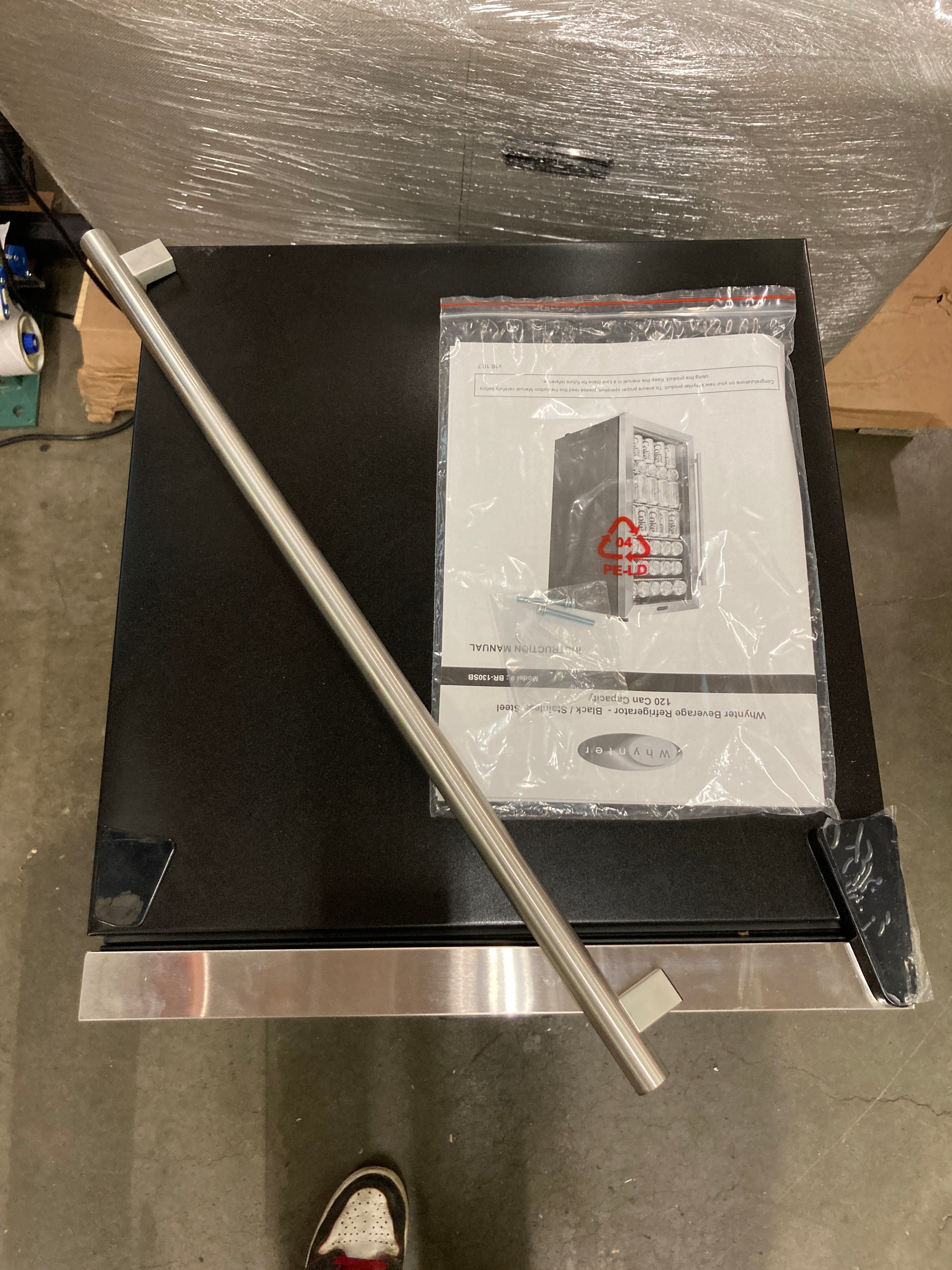 Whynter BR-130SB Beverage Refrigerator with Internal Fan, Stainless Steel 120-Can Capacity - Retail $320 Default Title