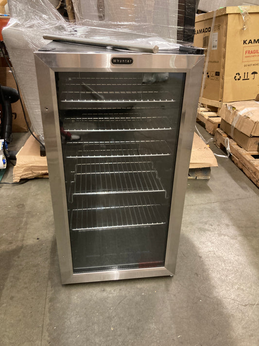 Whynter BR-130SB Beverage Refrigerator with Internal Fan, Stainless Steel 120-Can Capacity - Retail $320 Default Title