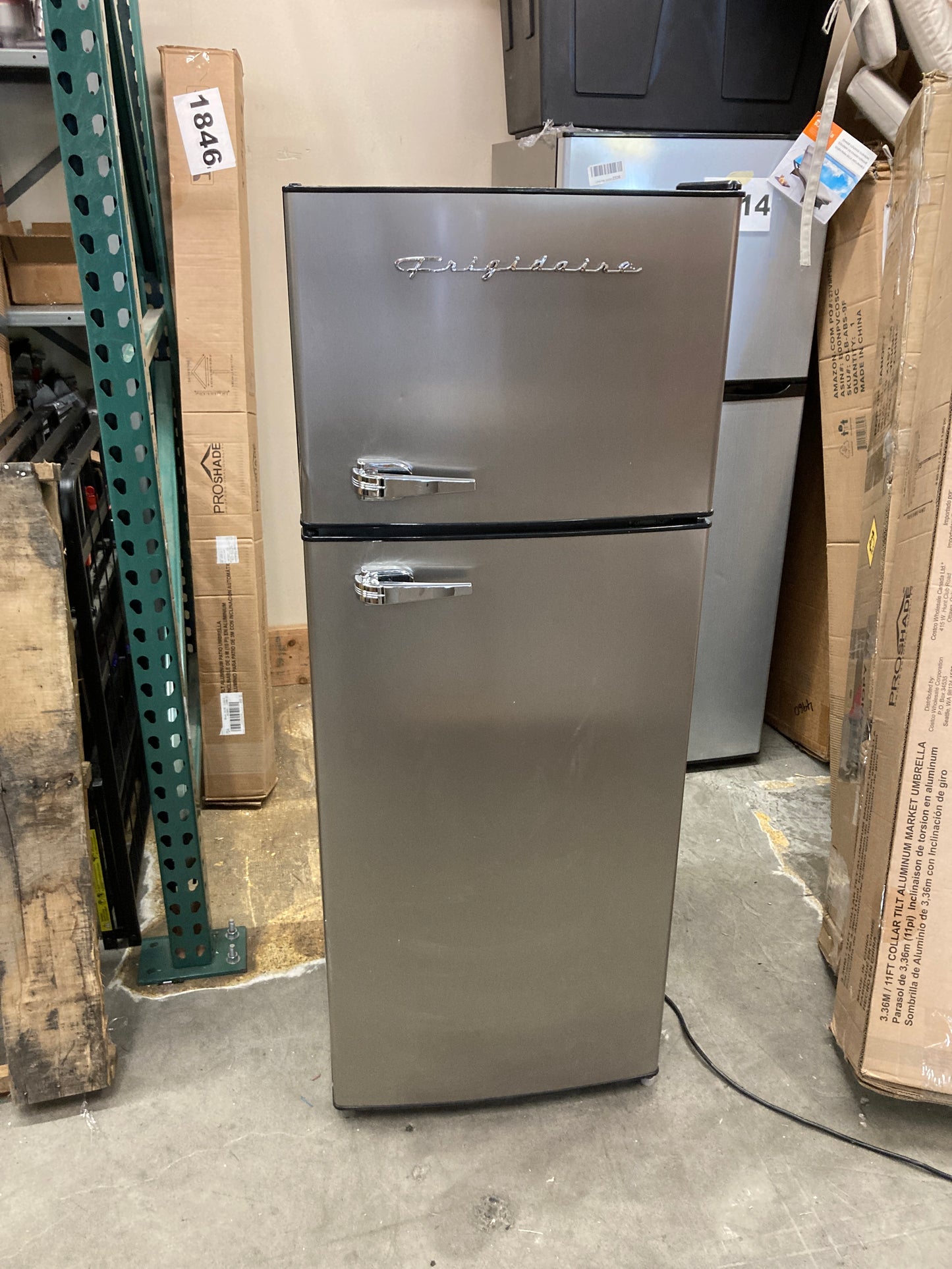 Frigidaire EFR751, 2 Door Apartment Size Refrigerator with Freezer, 7.5 cu ft, Platinum Series, Stainless Steel Default Title