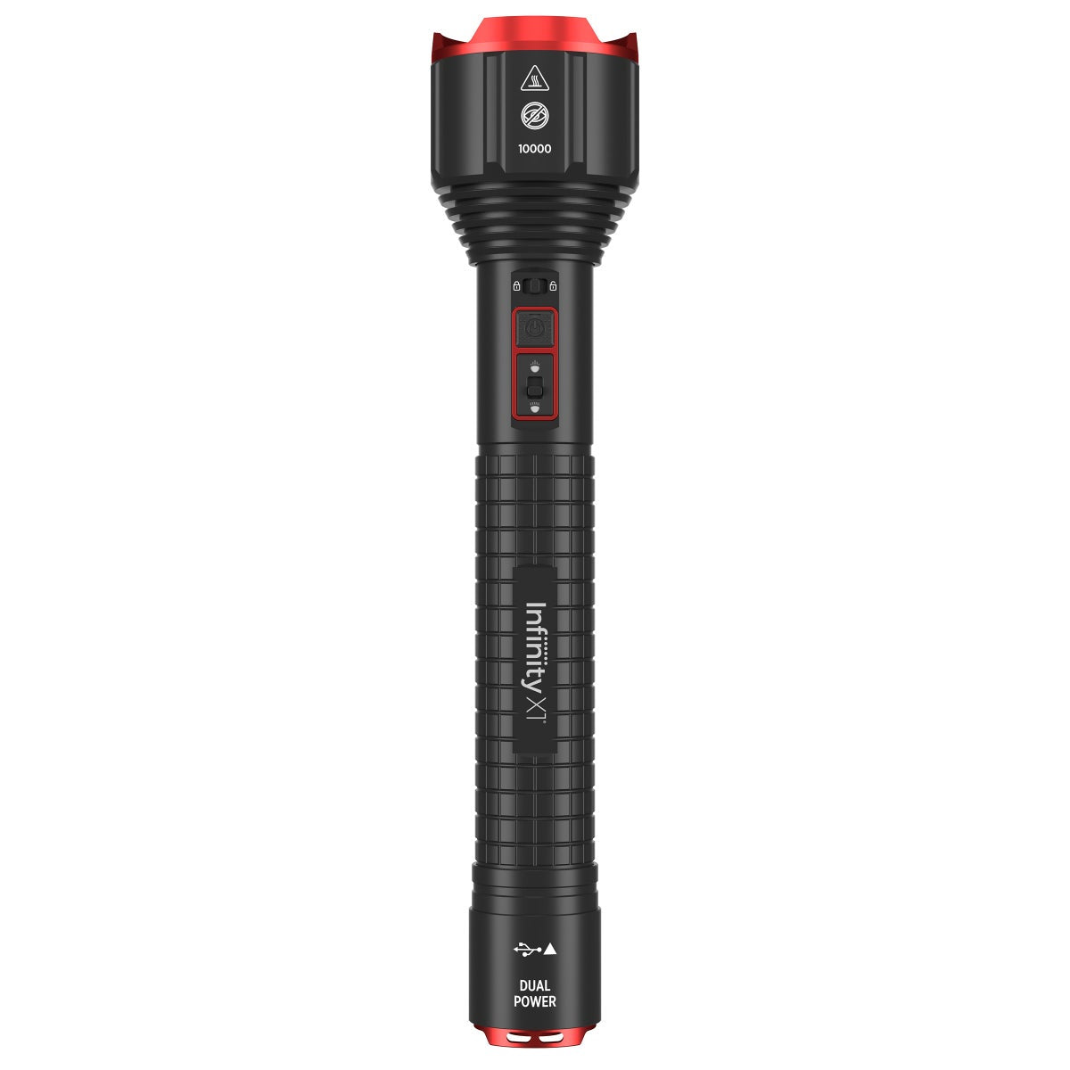 Infinity X1 10,000L Dual Power Rechargeable Flashlight