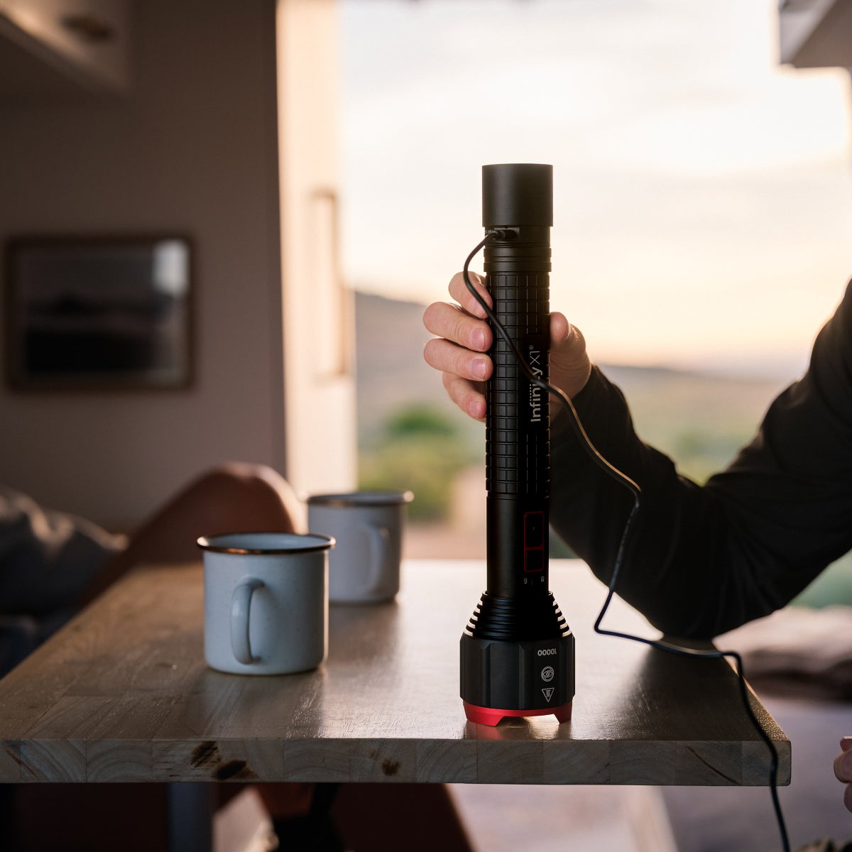 Infinity X1 10,000L Dual Power Rechargeable Flashlight
