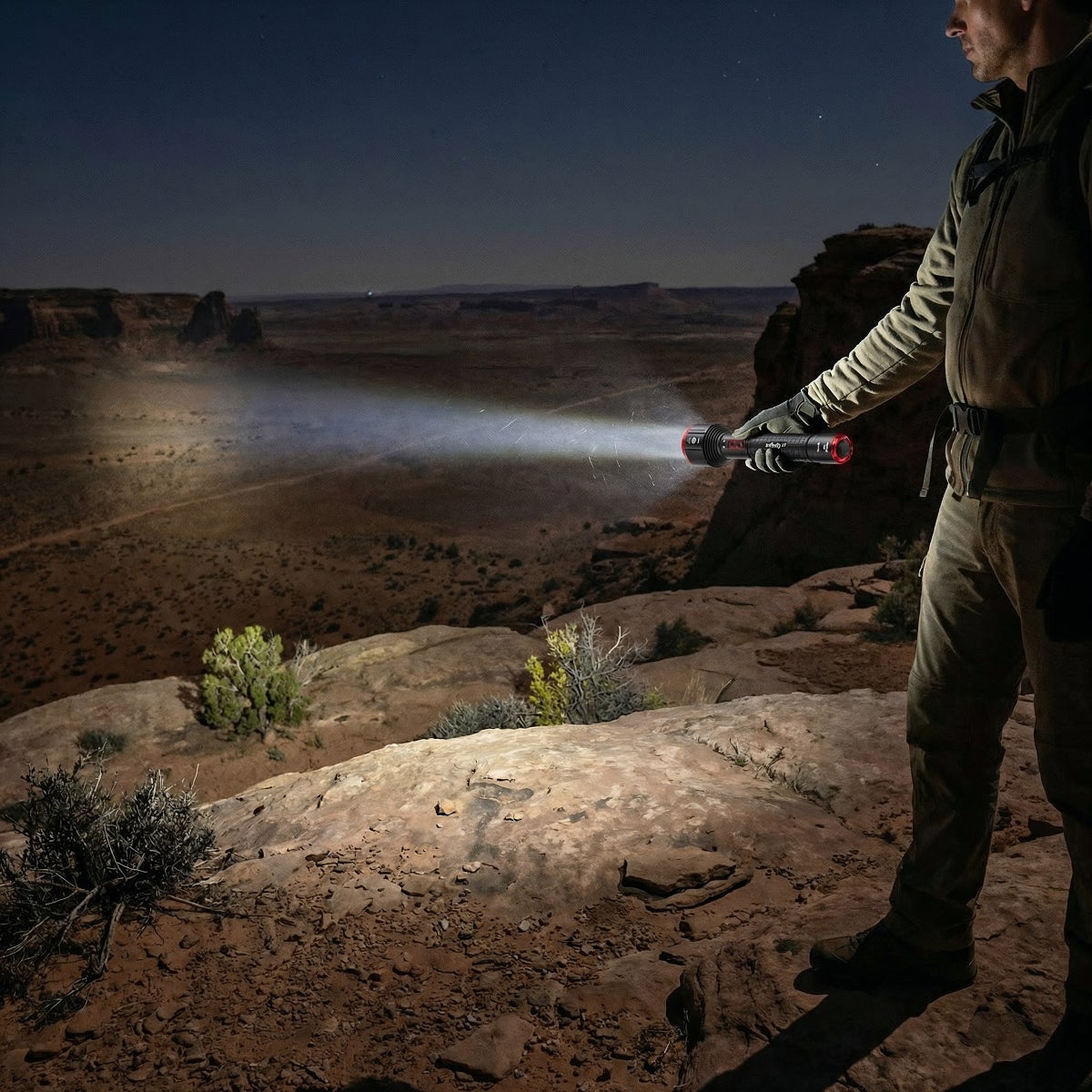Infinity X1 10,000L Dual Power Rechargeable Flashlight