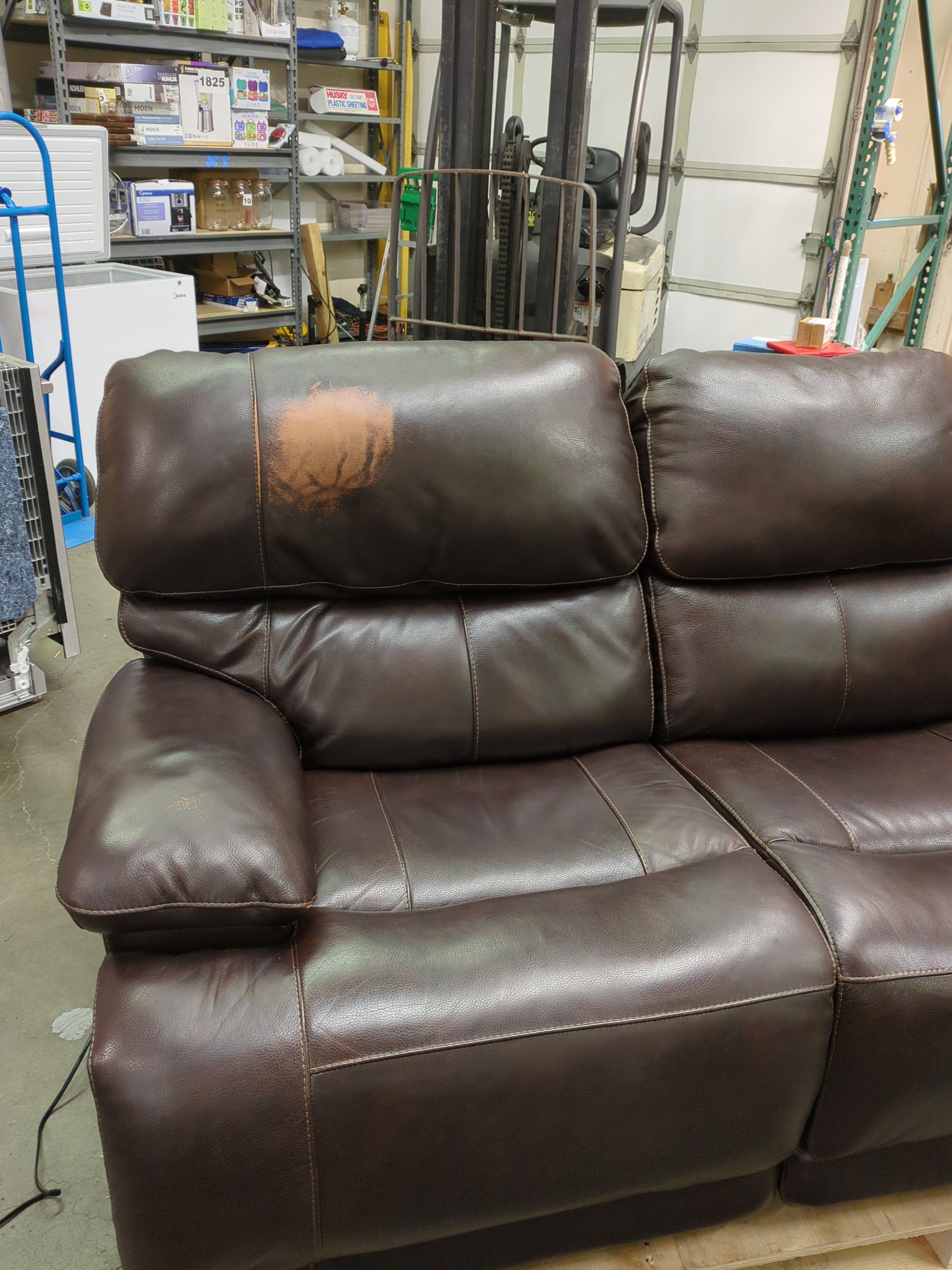 Costco - Aleena Leather Power Reclining Sofa with Power Headrest - Retail $999 Default Title