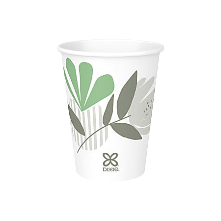 Dixie® Paper Hot Cups, 8 Oz, White, Carton Of 1,000 Cups