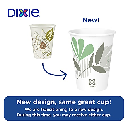 Dixie® Paper Hot Cups, 8 Oz, White, Carton Of 1,000 Cups