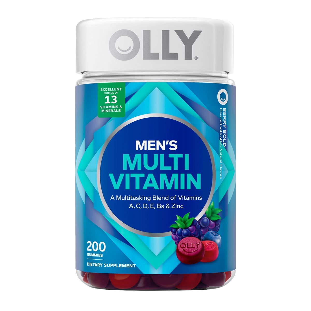 OLLY Men's Multivitamin Gummy, 200 Gummies