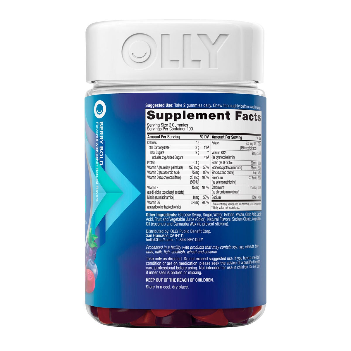 OLLY Men's Multivitamin Gummy, 200 Gummies