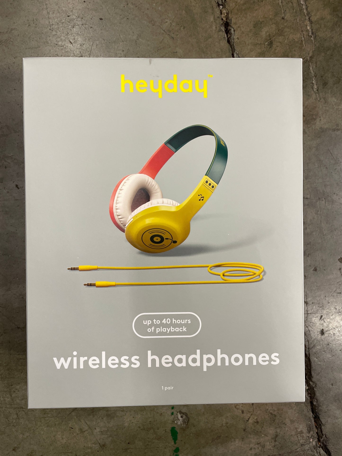 Wireless Built-In-Microphone Headphones - heyday™ Yellow/Orange/Green: On-Ear, USB-C Compatibility