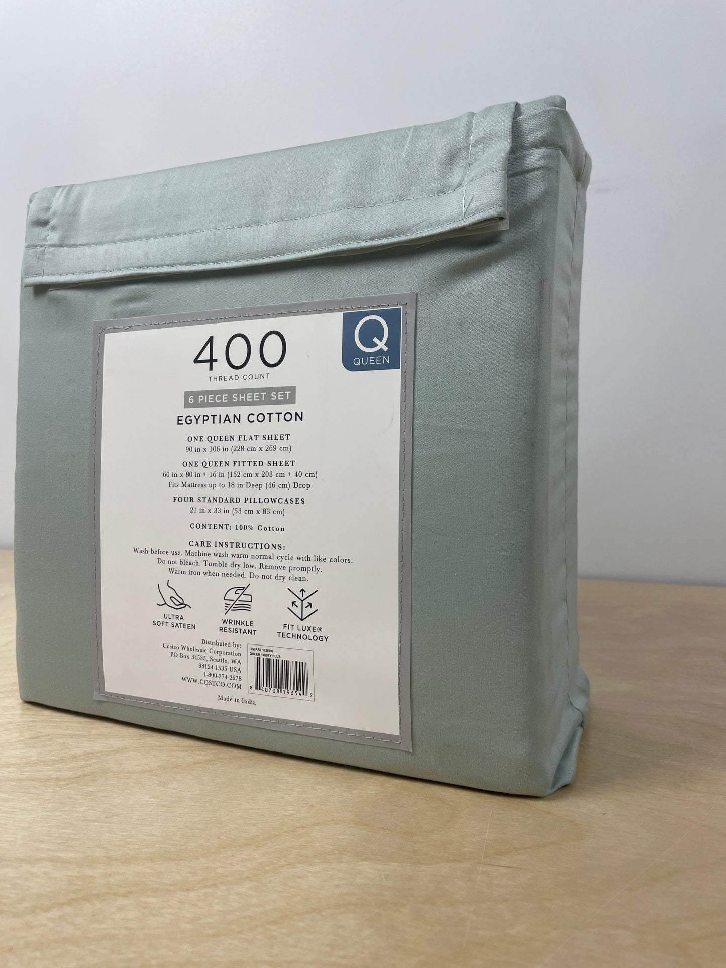 QUEEN Hotel Signature Egyptian Cotton 400 Thread Count 6-piece Sheet Set - Retail $50