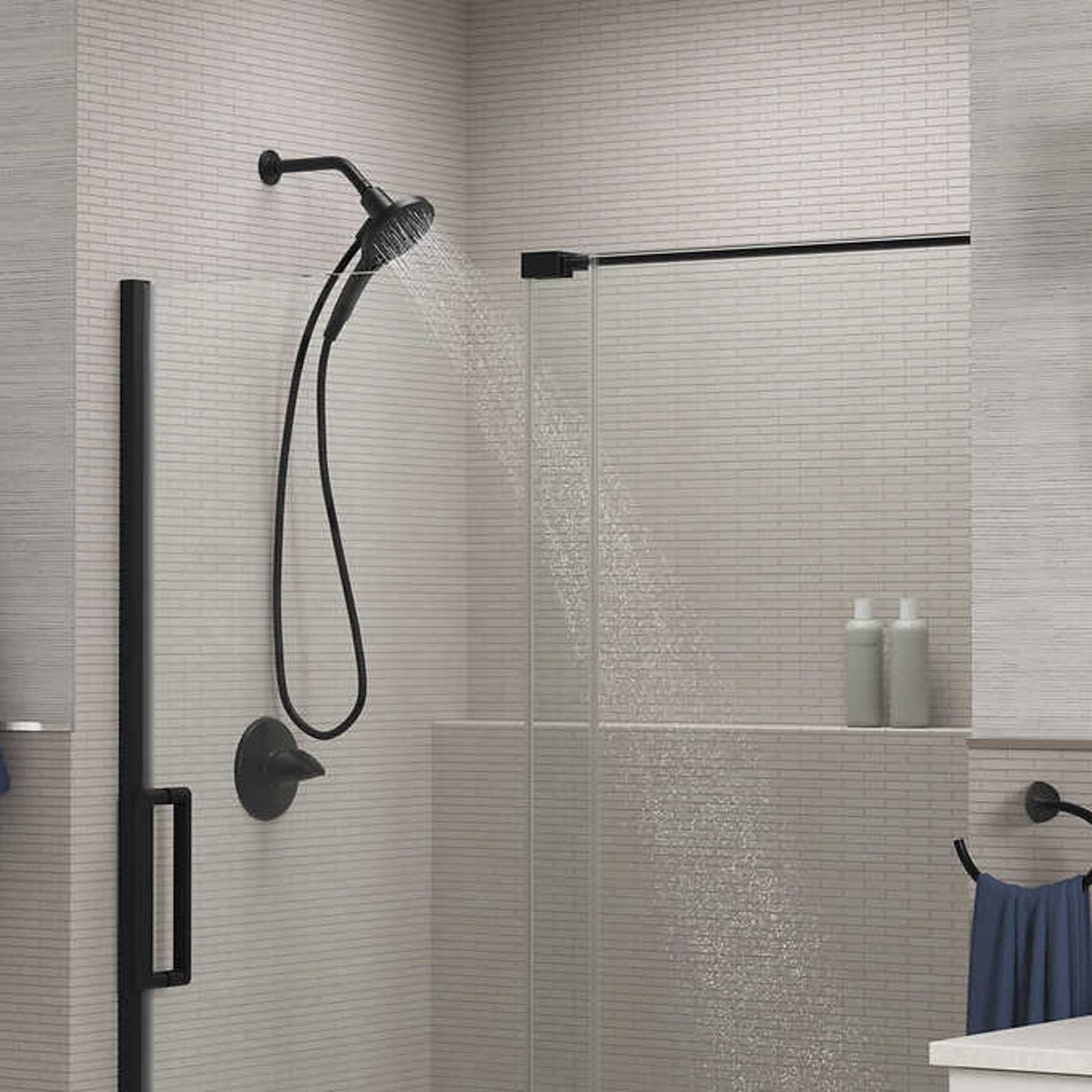 Like NEW - Costco - Kohler Prosecco BLACK Multifunction Handheld Shower Head - Retail $59