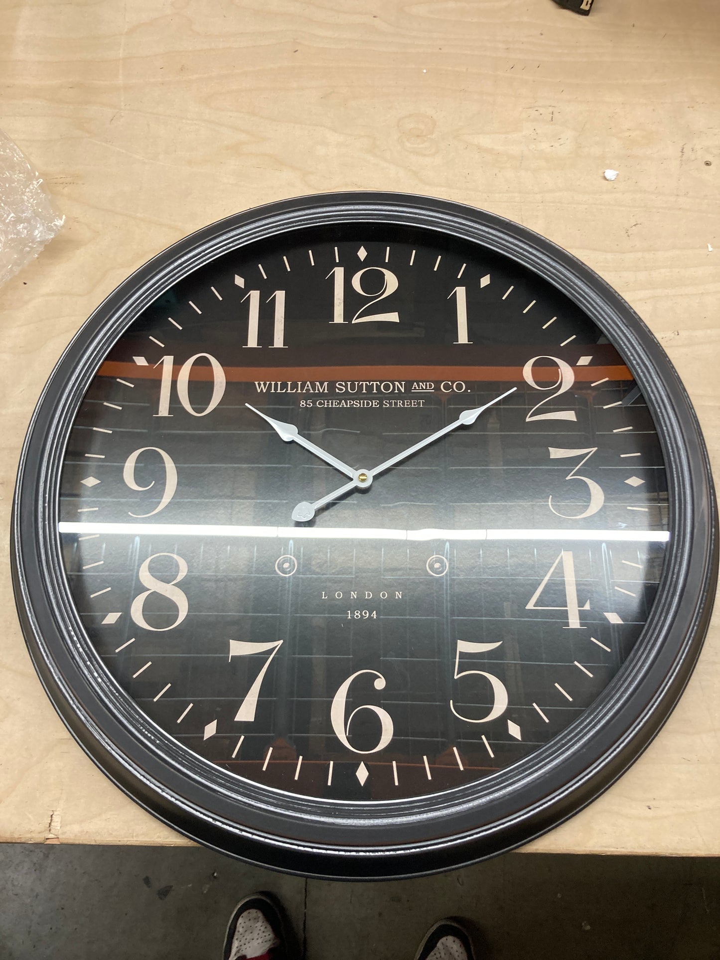 Yosemite Home Decor Circular Iron Wall Clock, Multicolor - Retail $62 Default Title