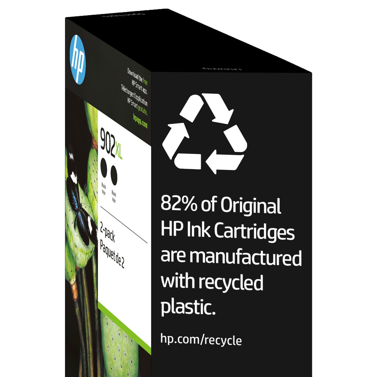 HP 902XL High Yield Ink Cartridge, Black, 2-Count