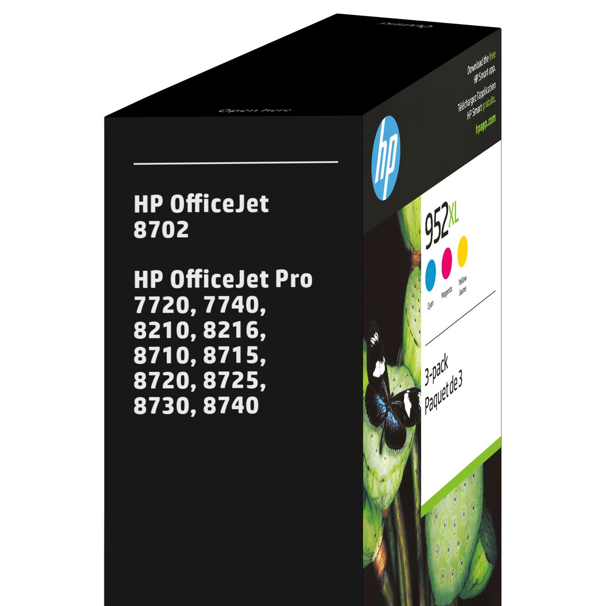 HP 952XL High Yield Ink Cartridge, Tri-Color Pack