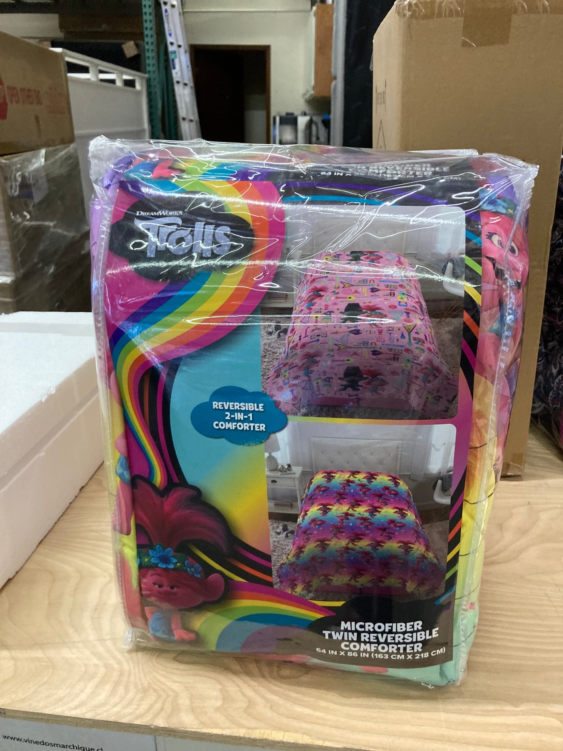 Franco Kids Bedding Soft Microfiber Comforter, Twin, Trolls World Tour Default Title