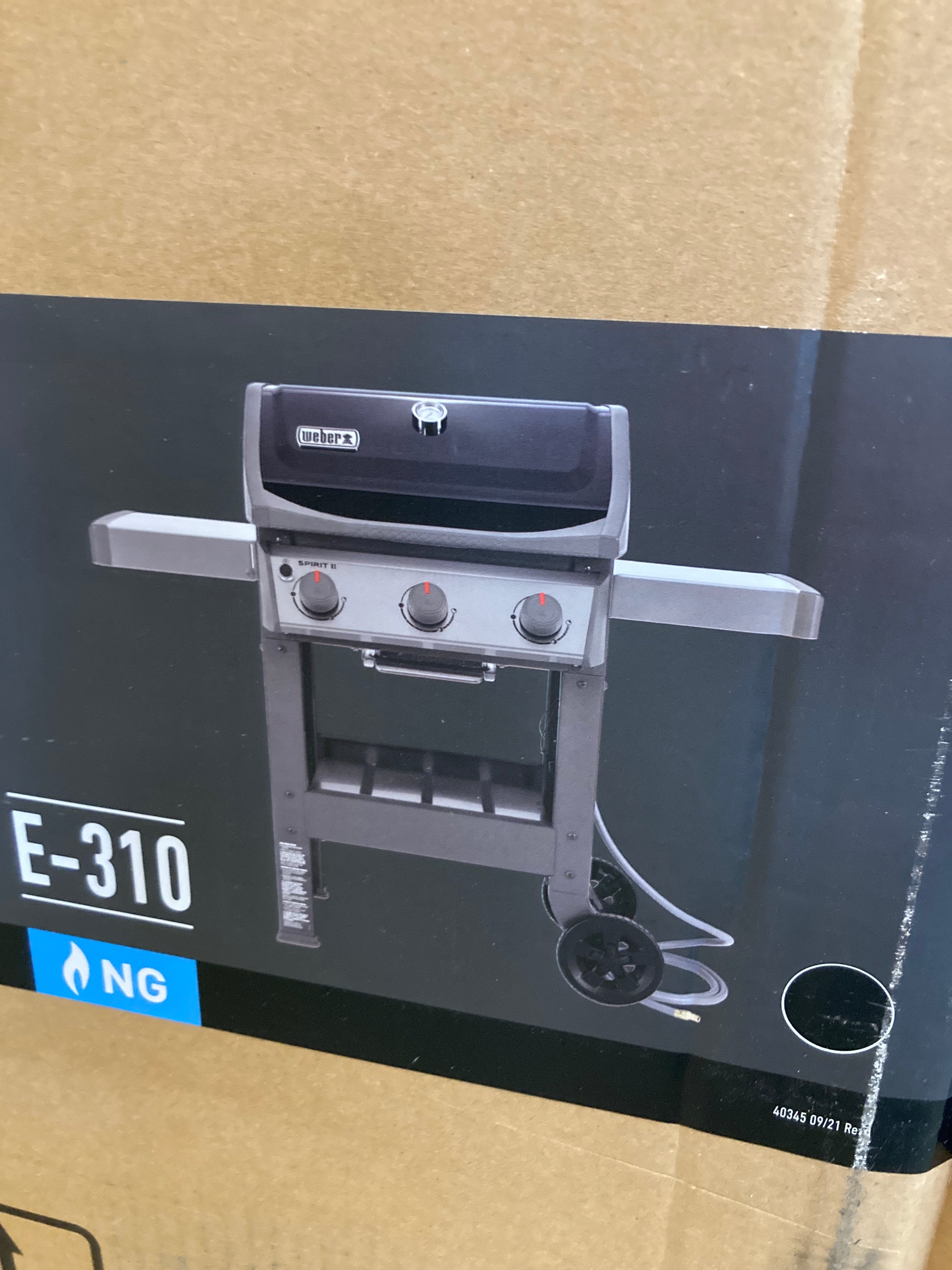 Weber Spirit II E-310 3-Burner Natural Gas Grill, Black - Retail $569 Default Title