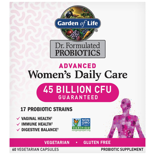 Garden of Life Advanced Women's Daily Care Probiotic, 60 Capsules
