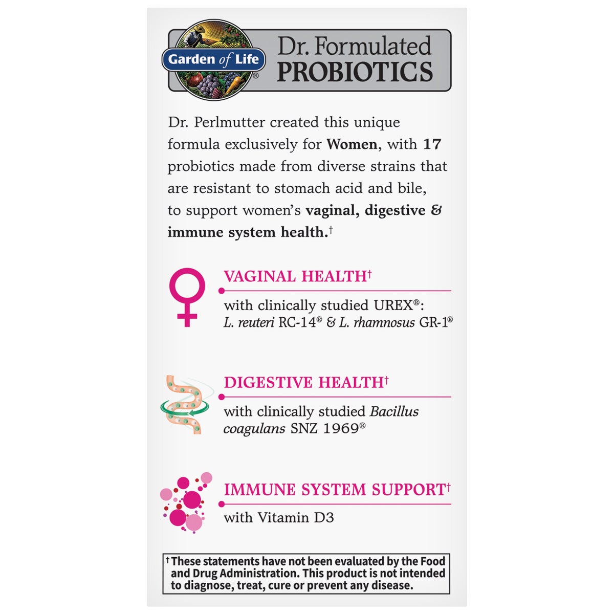 Garden of Life Advanced Women's Daily Care Probiotic, 60 Capsules