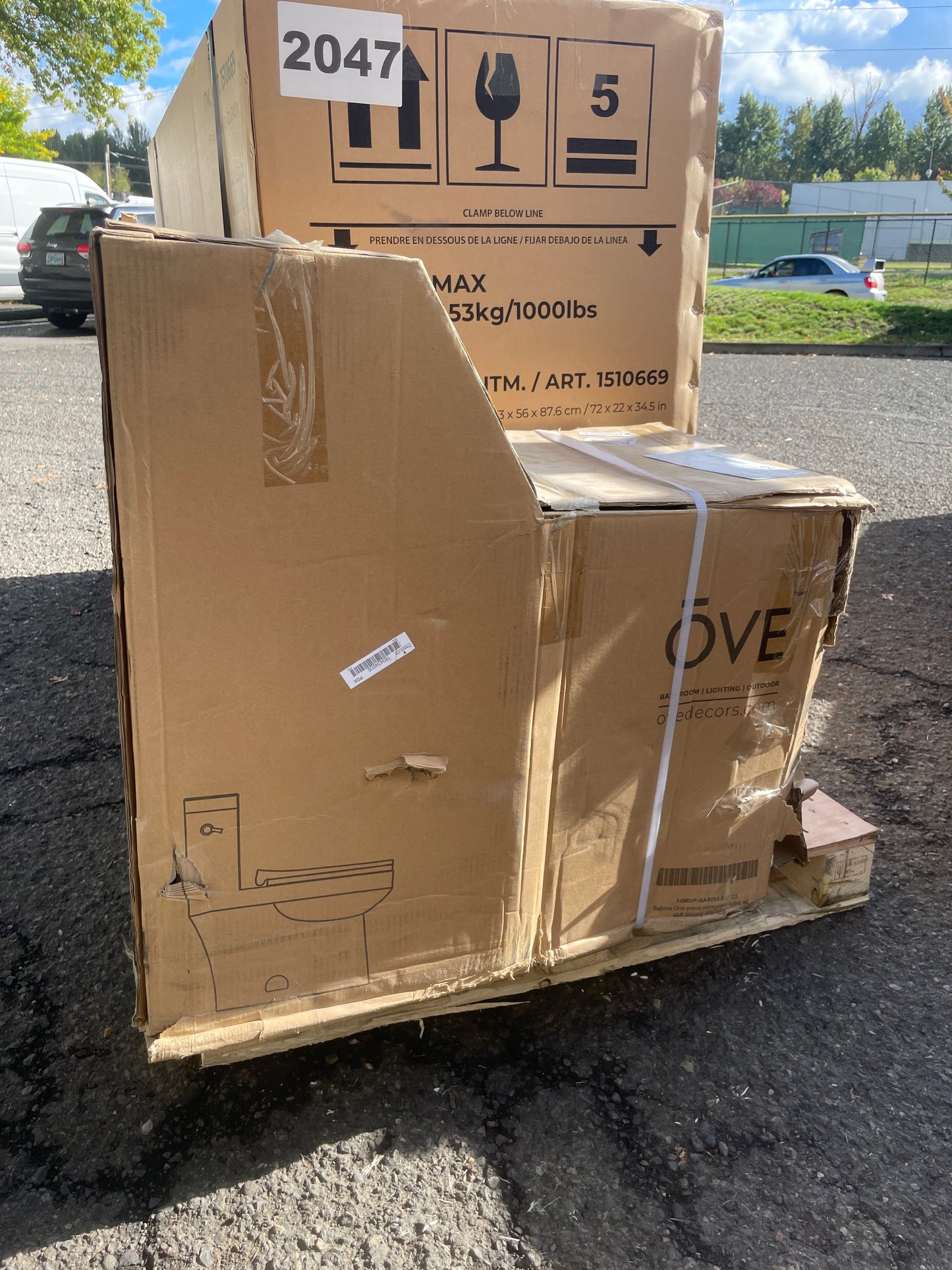 Costco - OVE Decors Sabine One Piece Toilet - Retail $449 Default Title