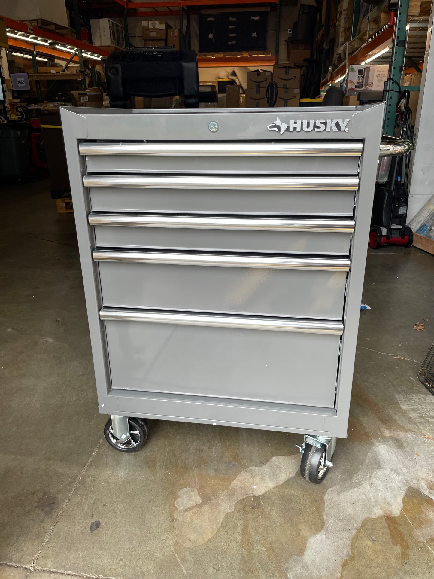 NEW IN BOX - Husky 27" 5-Drawer Tool Chest in Glossy Gray - Retail $399