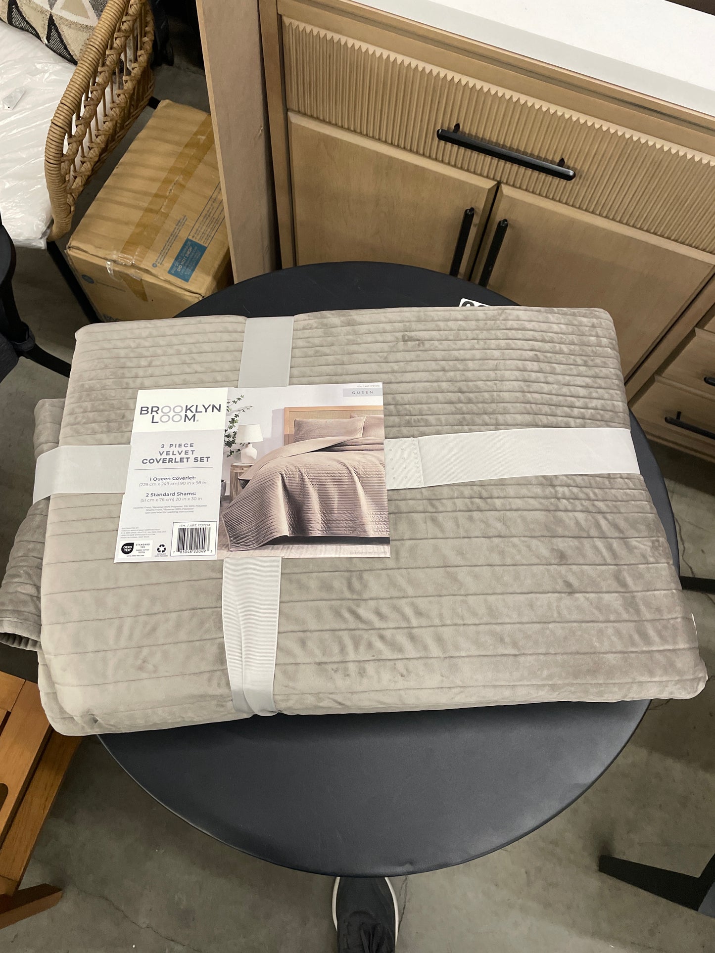 Brooklyn Loom 3-piece Velvet Coverlet Set