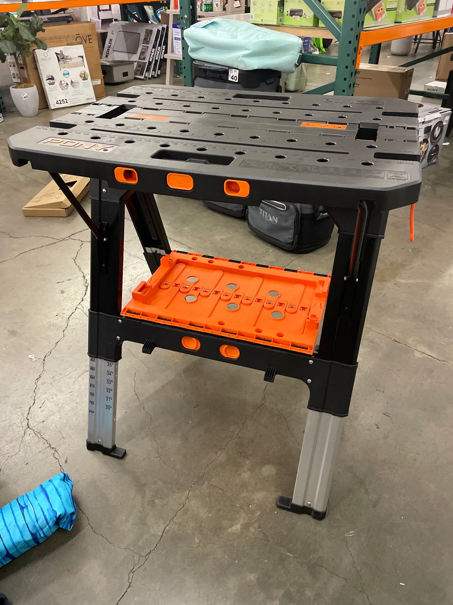 Pony Jorgensen 2-in-1 Heavy Duty Folding Worktable