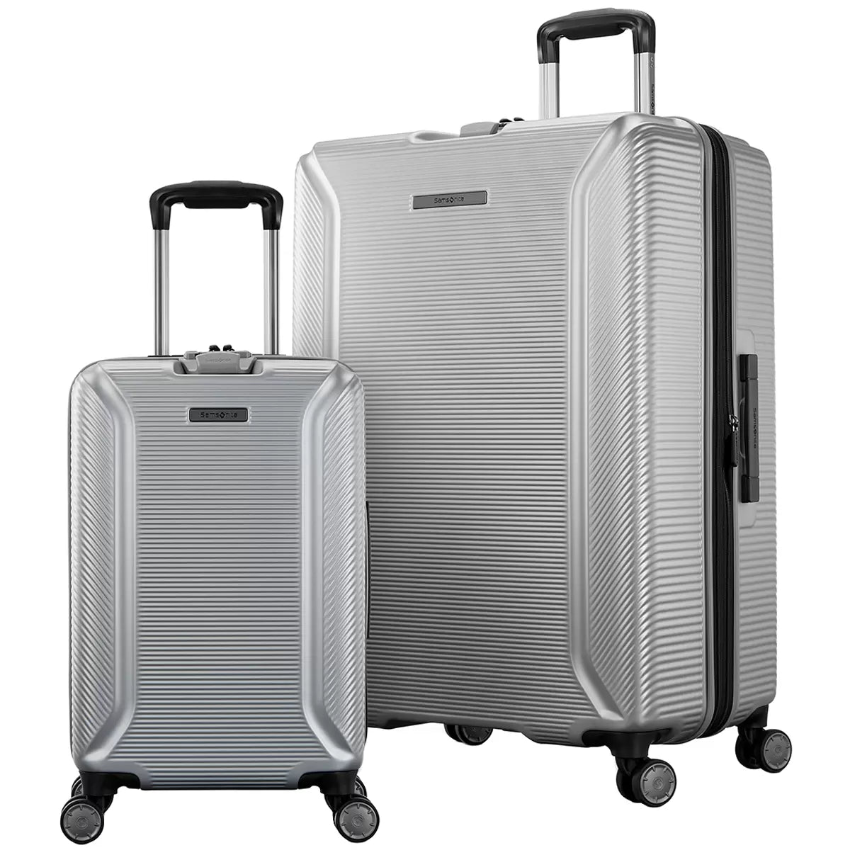 Samsonite Element XLT Luggage 2 Piece Set Silver - Retail $199
