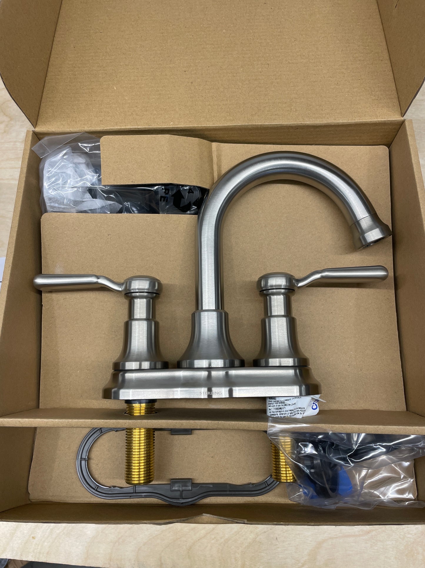 NEW - KOHLER Ludington Centerset Bathroom Sink Faucet Brushed Nickel - Retail $78