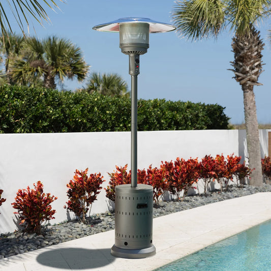 NEW - Gray Commercial Patio Heater - Retail $159