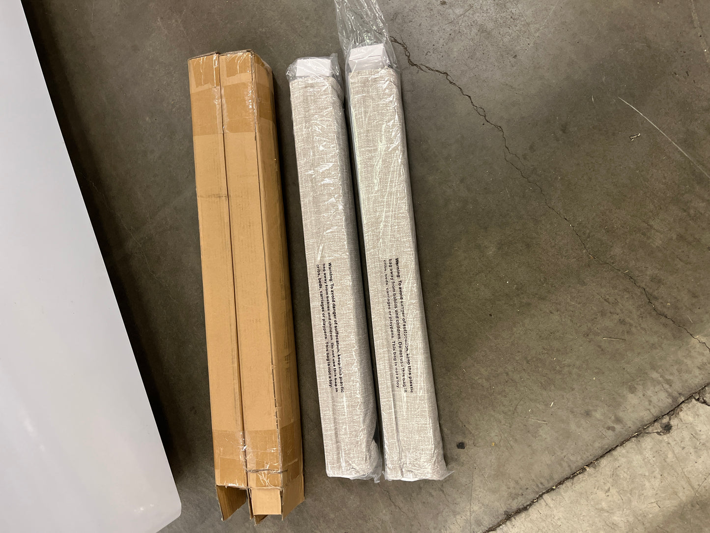 NEW - Eclipse Drew Total Blackout Roman Shade, Tan,  31 X 64, 2-pack - Retail $99