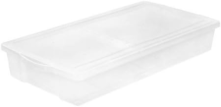 NEW - 2 Pack - IRIS 58 Quart Split-Lid Underbed Box, Clear - Retail $49