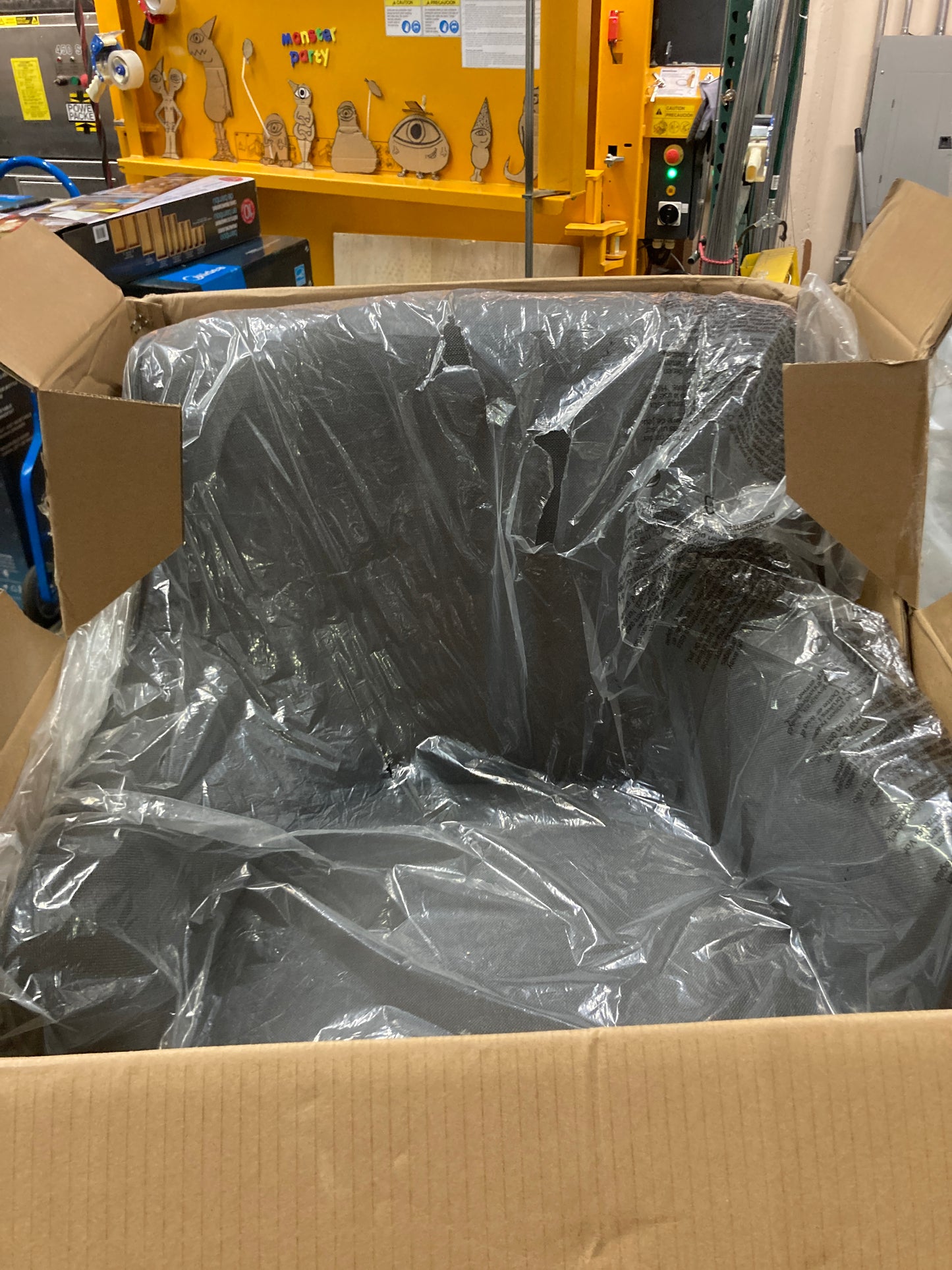 Tommy Hilfiger Belmont Home Office Chair Adjustable Height and 360 Swivel for Computer Desk, Stainless Steel Base with Smooth Rolling Casters, Twill Fabric Upholstery, Twill Fabric Dark Gray - Retail $285 Default Title