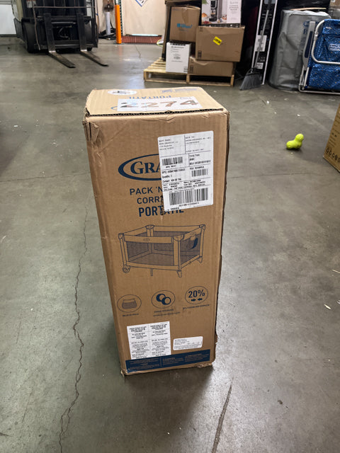 Graco Pack and Play Portable Playard, Push Button Compact Fold, Carnival - Retail $69