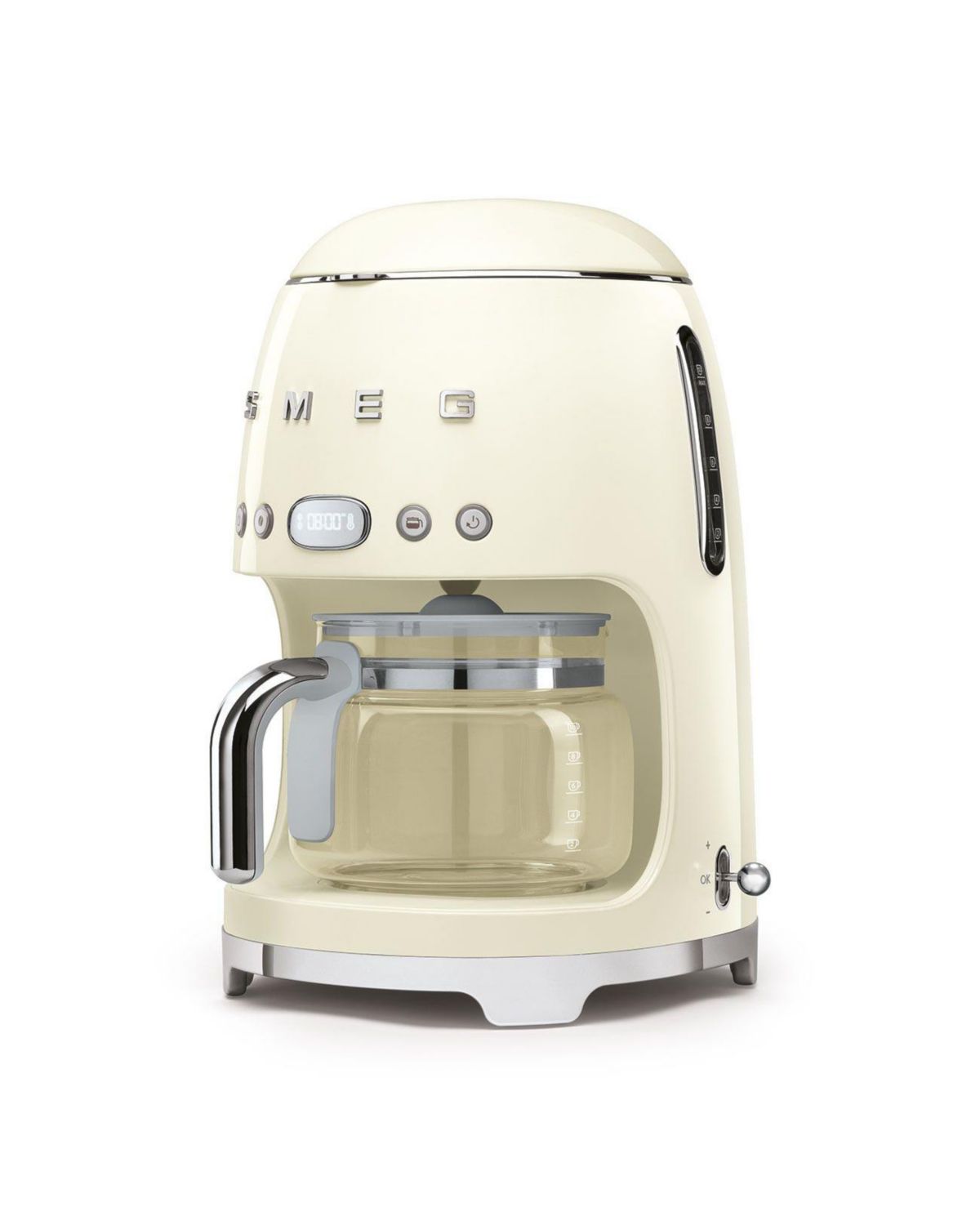 SMEG 50's Style Drip Coffee Machine, 10-cup - Cream