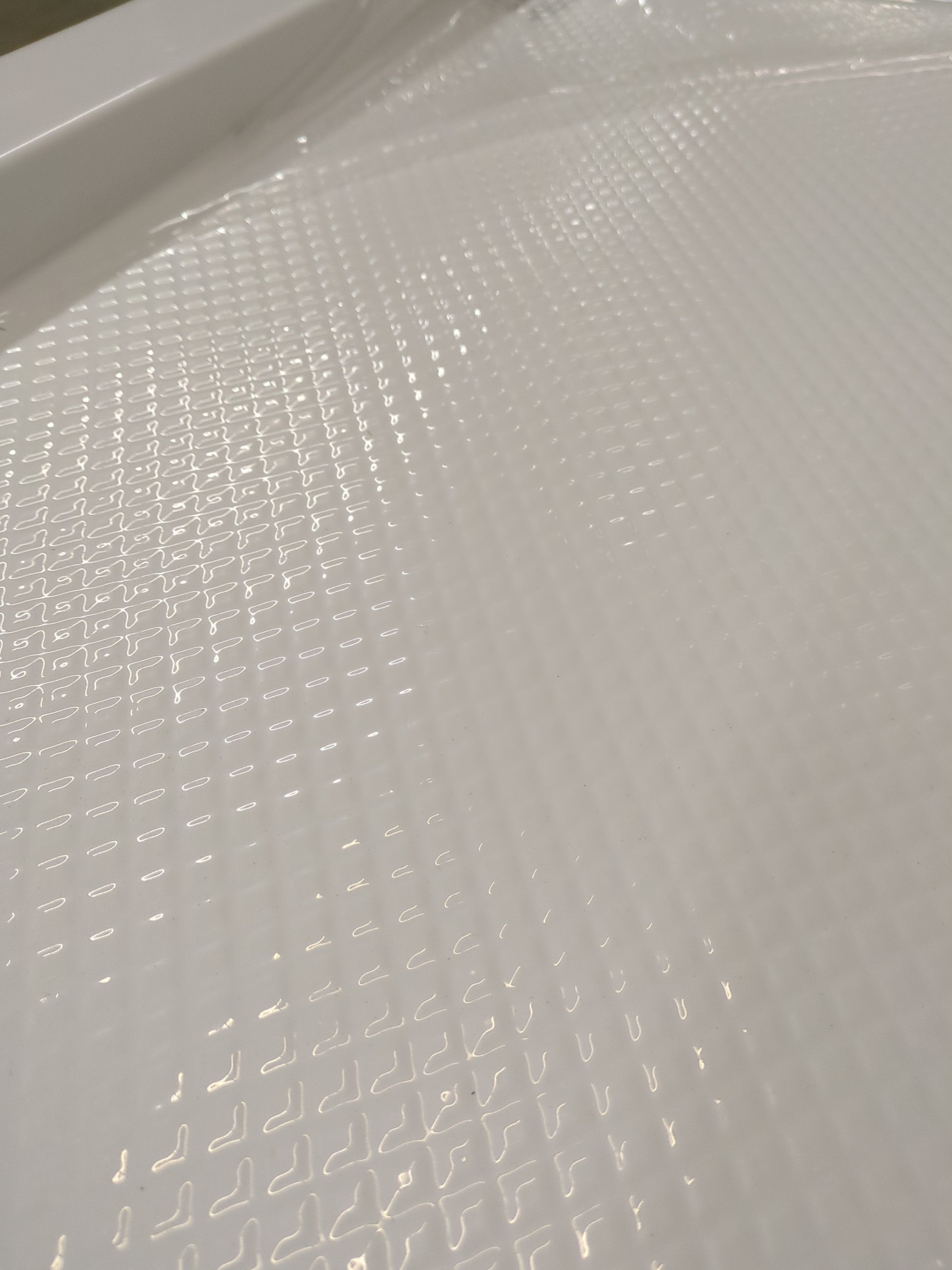 DreamLine SlimLine 42 in. D x 42 in. W x 2 3/4 in. H Corner Drain Neo-Angle Shower Base in White, DLT-2042420 - Retail $379