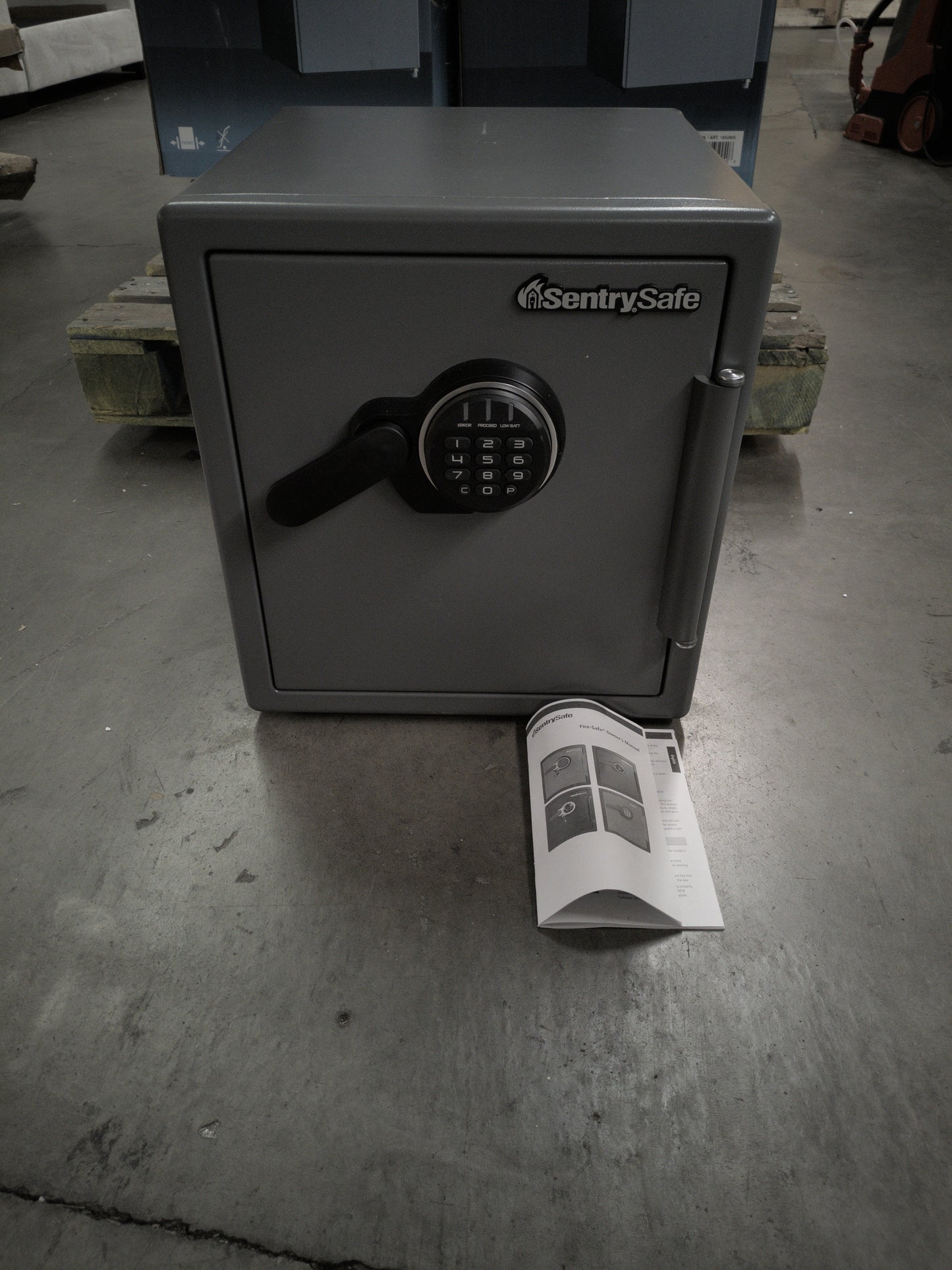 SentrySafe Fireproof Steel Home Safe with Digital Keypad Lock, Secure Valuables, Jewelry and Documents, 1.19 Cubic Feet, 17.8 x 16.3 x 19.3 inches, SF123ES - Retail $239